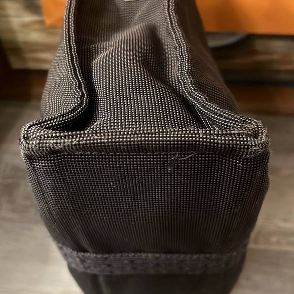 Hermès Fourre Tout MM Canvas Tote Bag Black Grey Toile Lining Silver Hardware - Picture 6 of 11